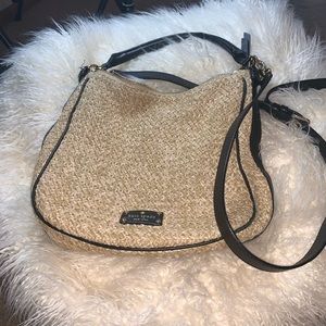 Tan and Black Kate Spade Cross Body